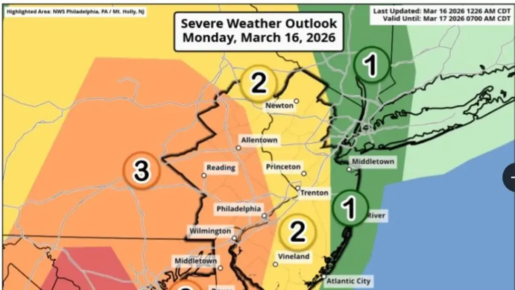 heavy thunderstorm warning — DE news
