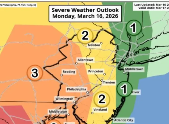 heavy thunderstorm warning — DE news