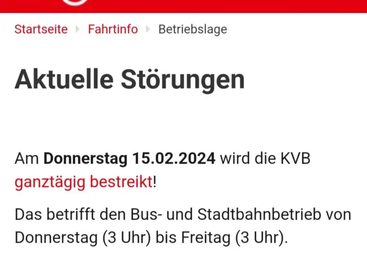 kvb streik — DE news