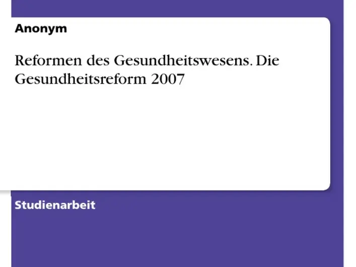 gesundheitsreform — DE news