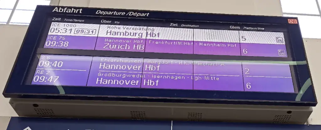 verspätung — DE news