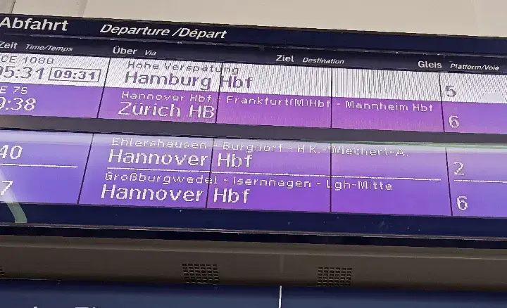 verspätung — DE news