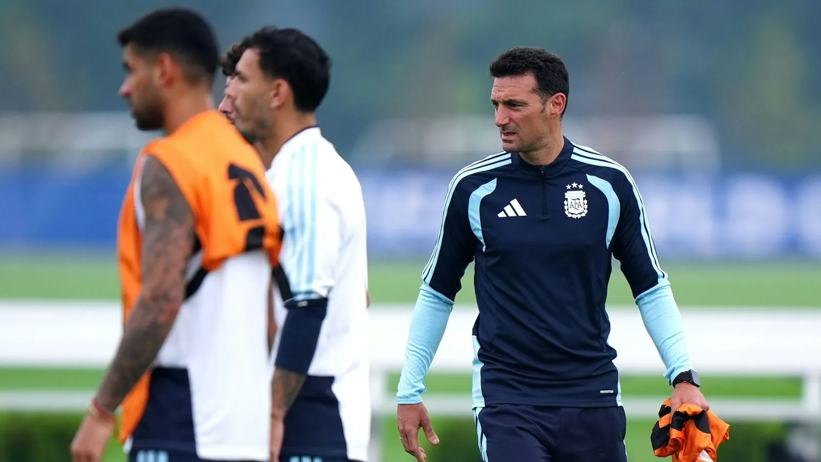 Lionel Scaloni beim Training der Argentinier.